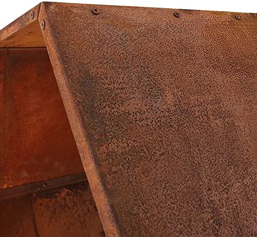 Sunnydaze Steel Outdoor Firewood Rack, 30” W, Hexagon, Bronze, Set of 3