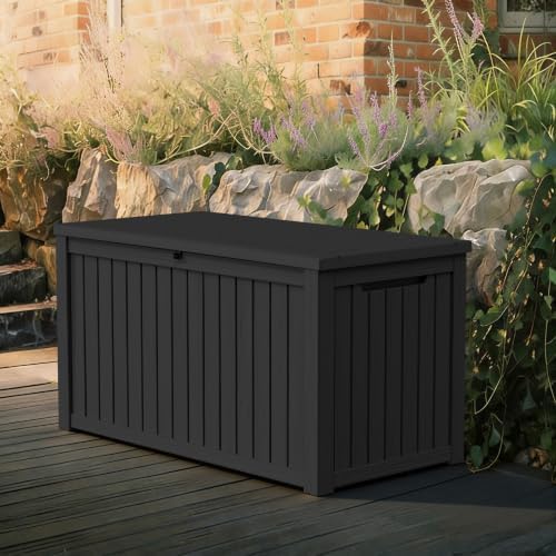 200Gal Outdoor Storage Box Waterproof Lockable Deck Box