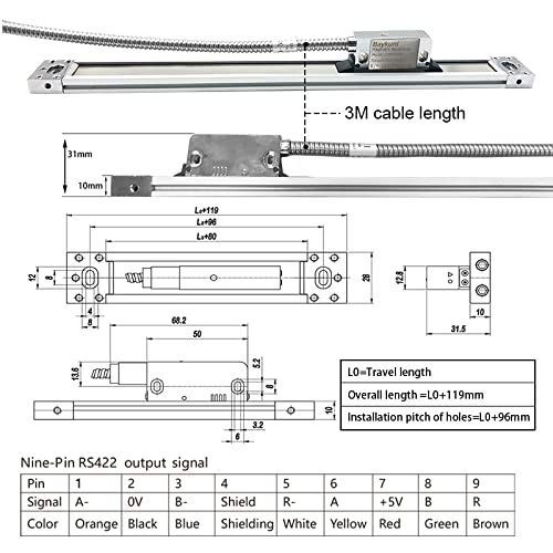 Baykunl 3 Axis DRO Digital Readout