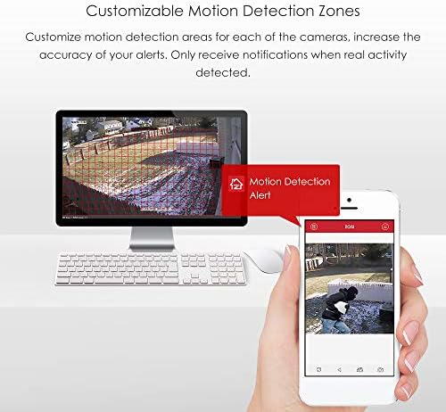 zosi 8-channel hd-tvi full 1080p video security system on a desk or shelf