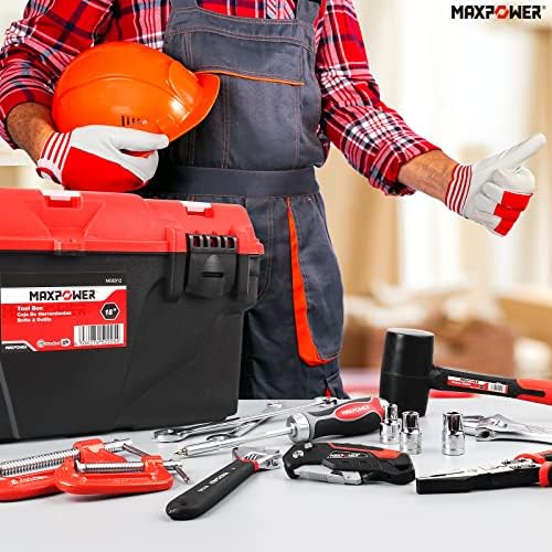 MAXPOWER 3-Piece Tool Box Set 13" 15" 17" Portable Tool Storage Organizer