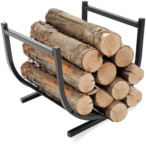 Kojem 17" Small Indoor Outdoor Firewood Rack Heavy Duty Firewood Storage
