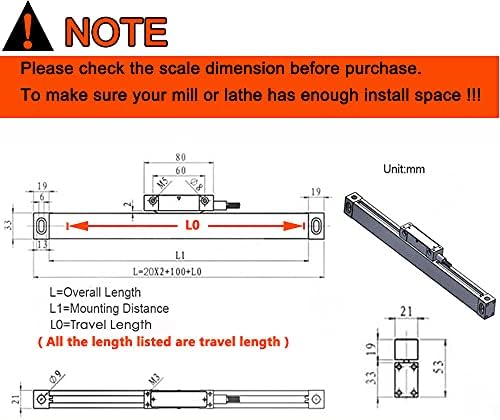 mill lathe digital readout dro display 3 axis, front angle view