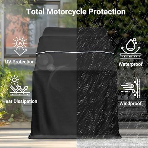 Motorcycle Storage Shelter Shed 4.5x11FT Motorcycle Garage Tent