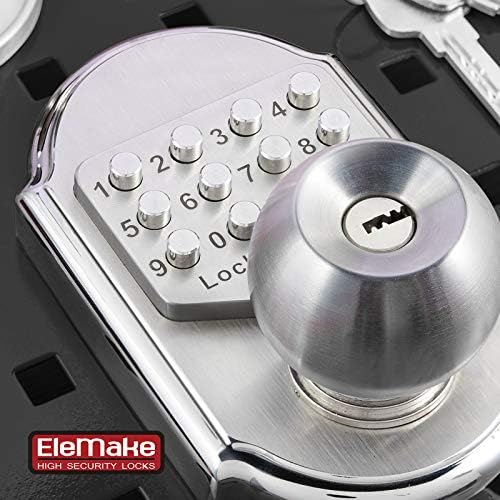 Keyless Entry Keypad Deadbolt Door Lock 304 Stainless Steel 100% Mechanical - No Risk of Low Power