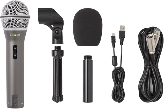 SAMSON Q2U Recording & Podcasting Pack | Gray Bundled