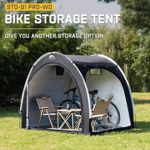 Happy Travel Bike Storage Shed Tent, Outdoor Portable Bicycle Storage Sheds