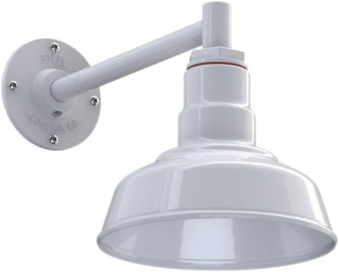 Steel Lighting Co. Hawthorne Barn Light | Outdoor Wall Mounted | 8 inch Dome |