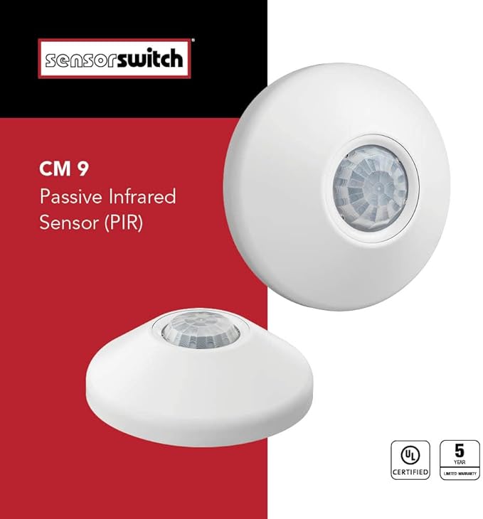 SensorSwitch Ceiling Motion Sensor, Passive Infrared PIR Occupancy Sensor