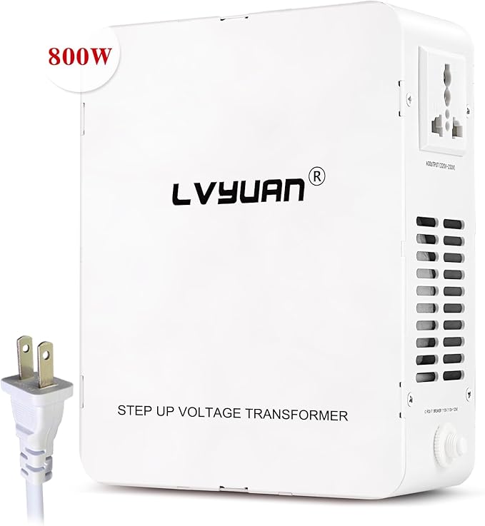 LVYUAN 800W Voltage Transformer Step Up/Down Converter, 110V/120V to 220V/240V