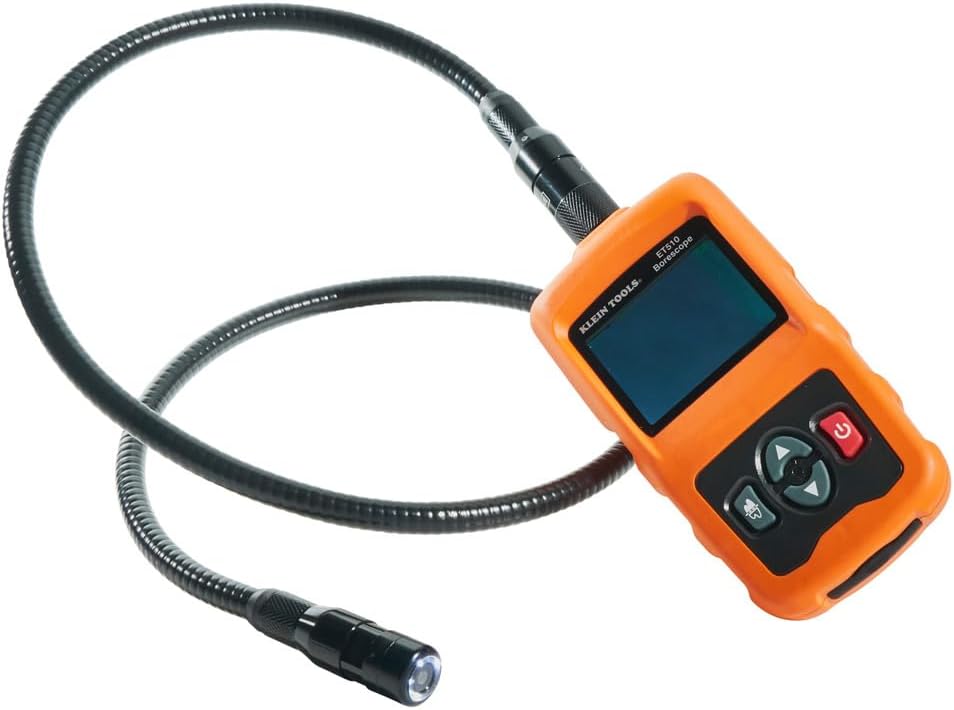 klein tools et510 borescope shown in use