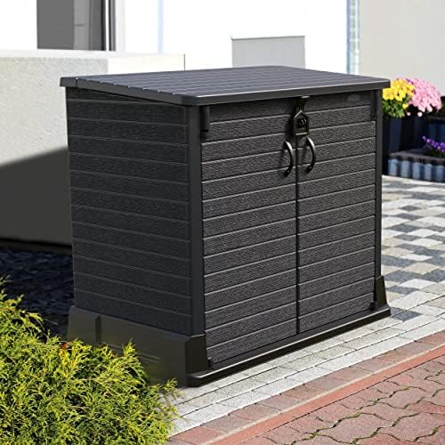 Duramax Storeaway 4 ft. 3 in. x 2 ft. 5 in. x 3 Ft 7 in. Resin Horizontal Outdoor Storage Shed Gray