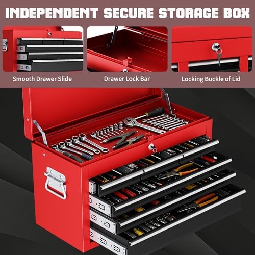 8 Drawer Rolling Tool Chest, 3-in-1 Assembled Tool Cabinet