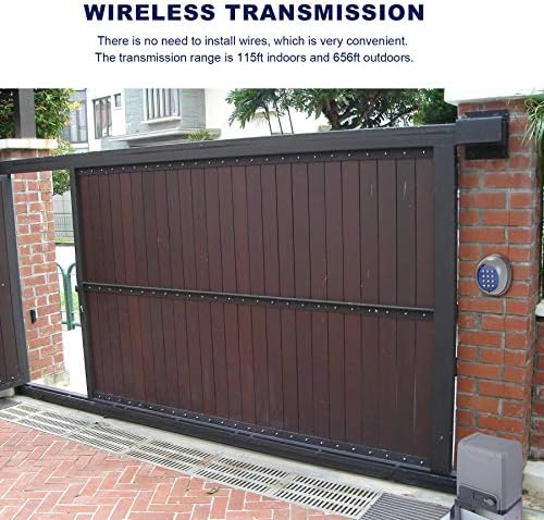 CO-Z Security Wireless Automatic Code Entry Gate Keypad Remote Operator Panel Control for Sliding Gate Opener Motor