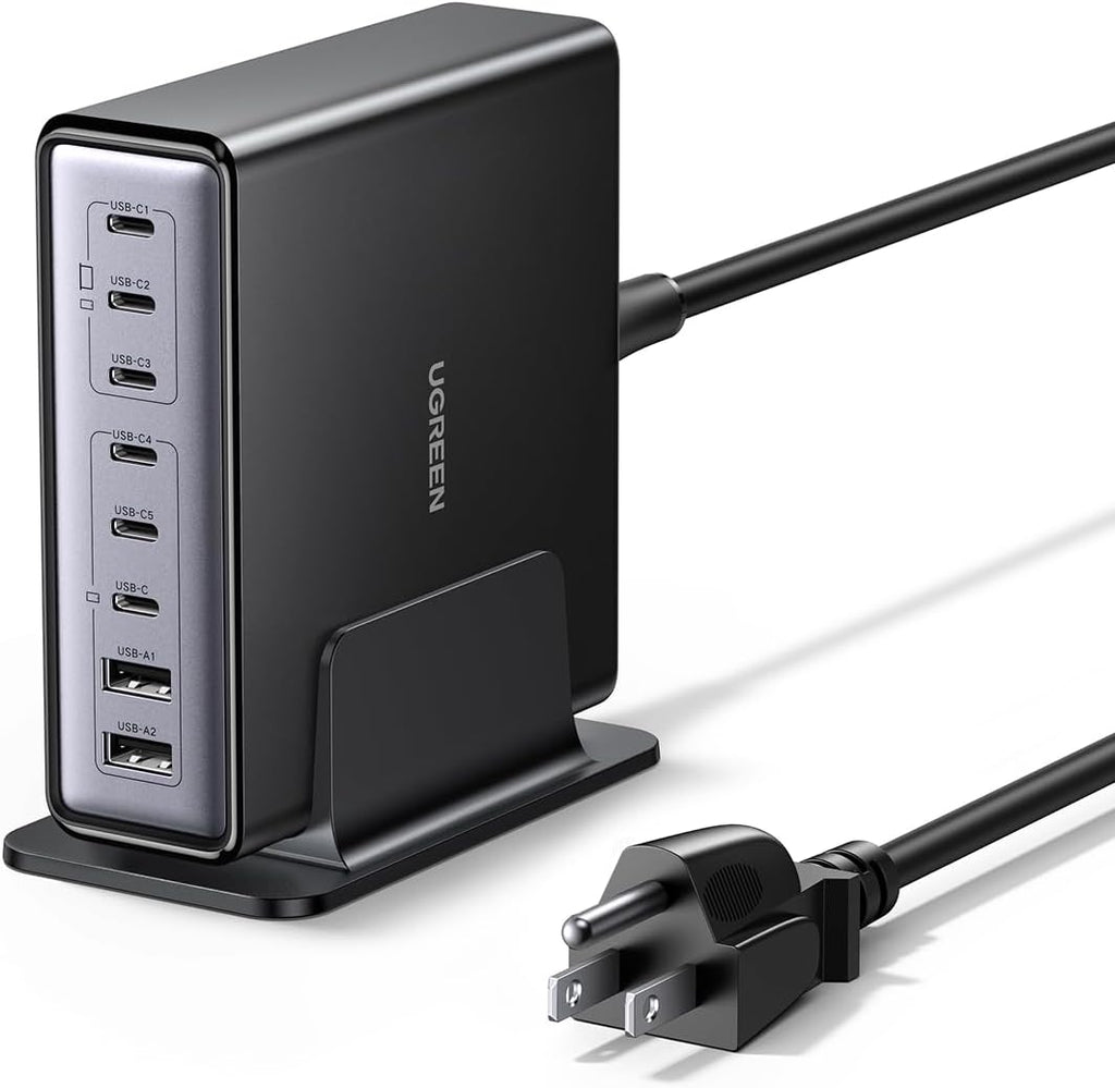UGREEN Nexode 200W GaN USB C Charging Station, 8-Port Desktop Charger