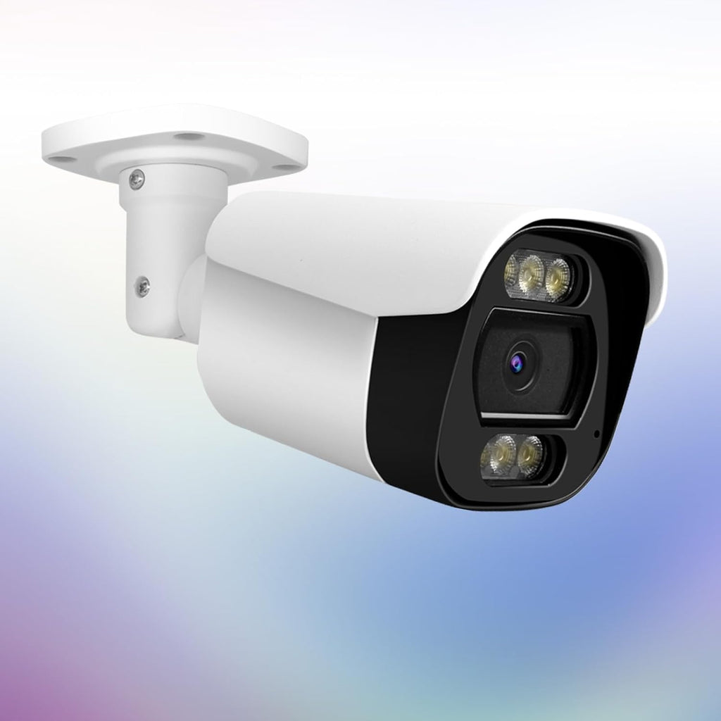 4K 8MP Bullet IP Security Camera with Mic, AI Detection