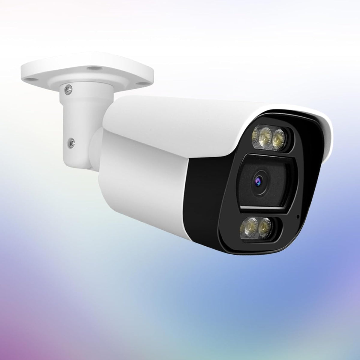 4K 8MP Bullet IP Security Camera with Mic, AI Detection