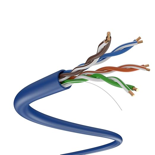 SolidLink CAT5e Ethernet Cable 1000ft – 24AWG Solid CCA UTP Unshielded CAT 5e