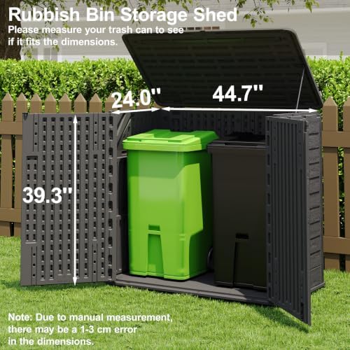 Outdoor Storage Cabinet Waterproof 31 Cu.Ft with Lockable Doors