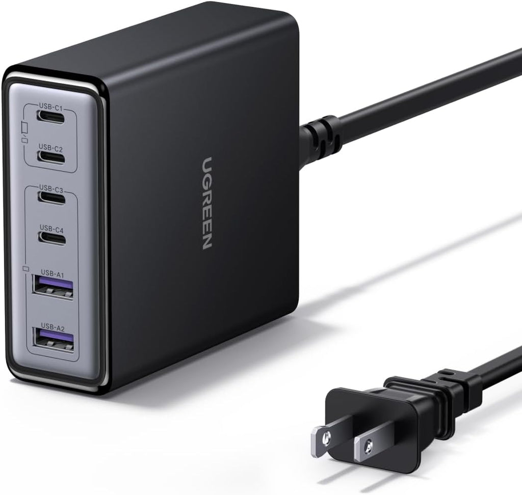 UGREEN 100W USB C Charging Station, 6-Port GaN Desktop Charger