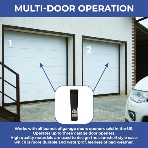 for Overhead Door Keypad, Compatible with All Genie/Overhead Door Garage Door Openers, for Model GK-R OKP-BX 37225R 37332R OKP-BX GK-BX GWKP, GWK-IC, ACSDG, ACSDA1, ACSD1G, B8QACSDA (Black)
