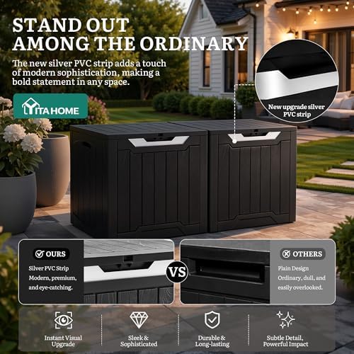 YITAHOME 31 Gallon Deck Boxes Set of 2