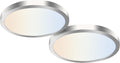 hykolity 2 Pack 12 Inch Selectable CCT LED Round Flat Panel Light, 24W