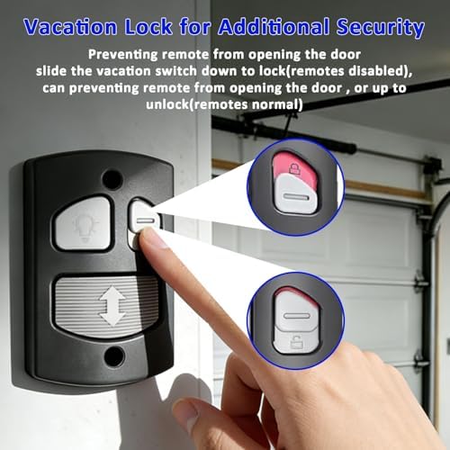 4 Pack Wall Mount Garage Door Opener for Linear Garage Door Opener Deluxe Wall Console Panel HAE00003 Compatible with Linear Garage Door Wall Opener LSO LDO LCO