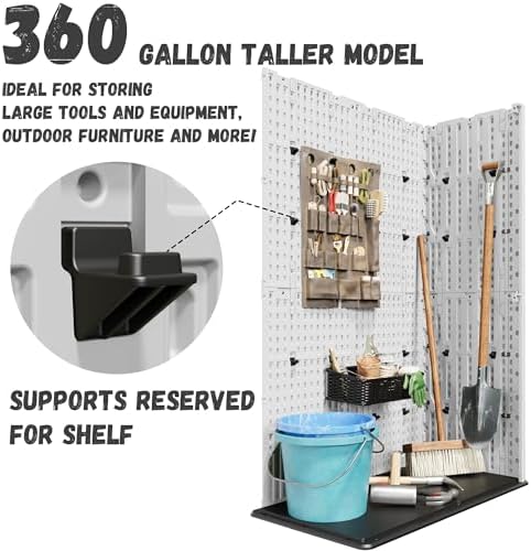 Patiowell 50 Cu.ft Outdoor Storage Cabinet, White
