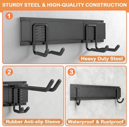 Ultrawall Garden Tool Organizer, 48 Inch Garage Tool Organizer Wall Mount