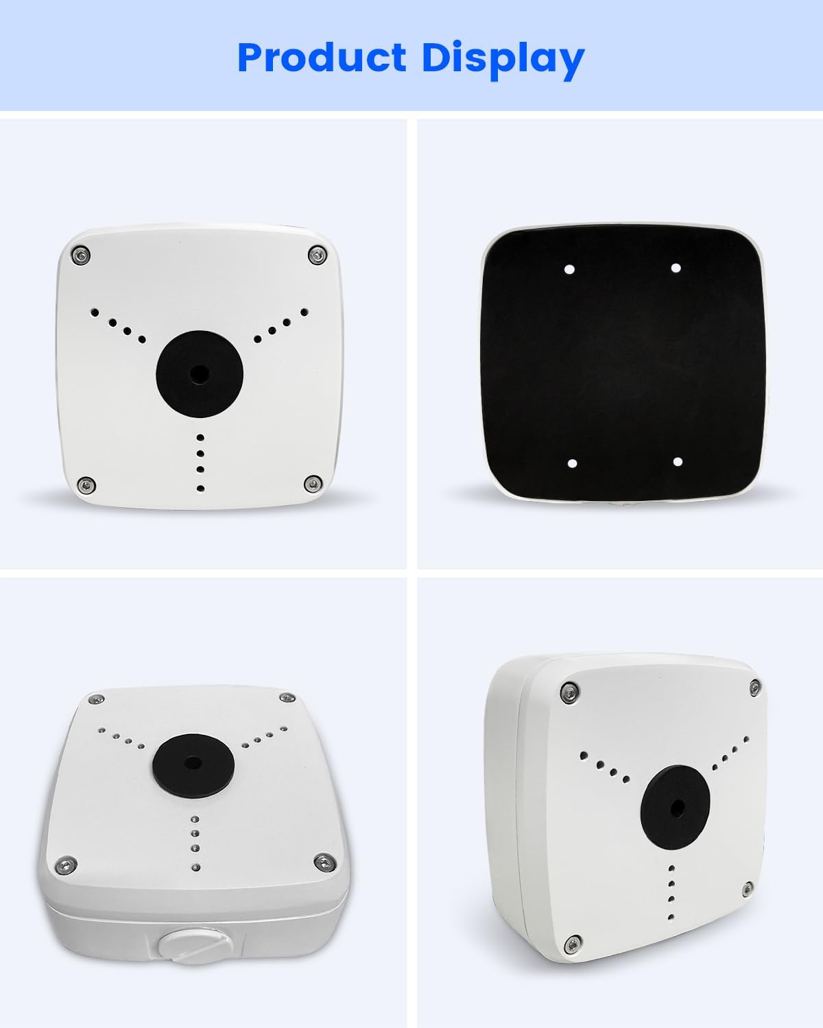 ku-pfa122 metal security camera junction box fits dah, view 10