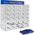 30 Slots Acrylic Clear Cell Phone Locker Box