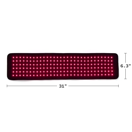 Fringe Red Light Therapy Extra Long Wrap, Both Red Light 660nm and Infrared