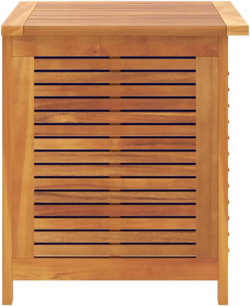 vidaXL Garden Storage Box Natural Wood Solid Acacia Wood, 100% PE (Bag)