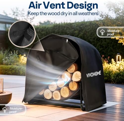 VIVOHOME 32 Inches Firewood Log Hoop Cover Only