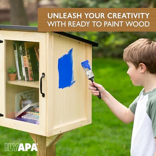 Ilyapa Library Box Outdoor - 16x14x22, Little Outdoor Book Library