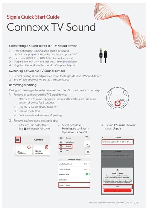 Signia TV Sound Bluetooth Transmitter – Direct Streaming