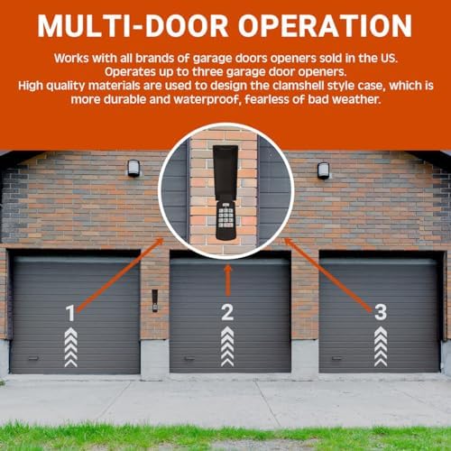 Genie Garage Door Opener Keypad Replacement, Compatible with All Genie Intellicode Overhead Door Codedodger and Dip Switch Opener, Wireless Keypad Keyless Entry, for Model GK-R OKP-BX GUK-R etc.