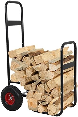 ZENY Portable Firewood Hauler & Carrier, Black