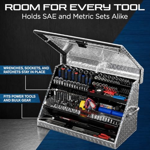 Montezuma 30" x 15" Heavy Duty Steel Triangle Toolbox (aluminum, brite)