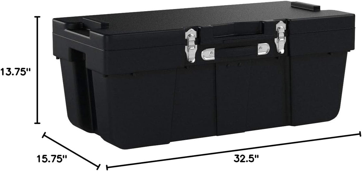 j. terence thompson 32-1/2-by15-3/4-by-13-3/4-inch storage trunk shown in use