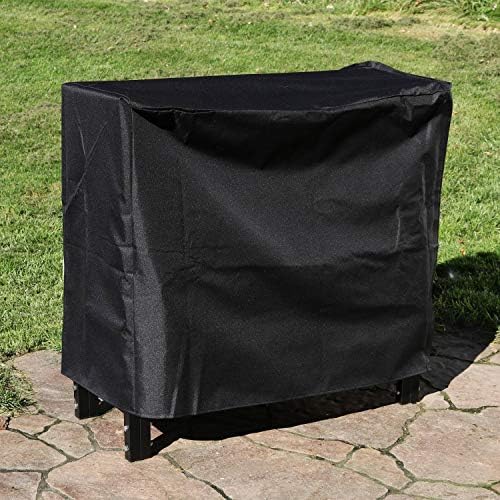 Sunnydaze 2-Foot Firewood Log Rack Cover, Black