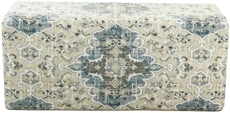 HomePop 36" Decorative Storage Bench - Antiqued Blue