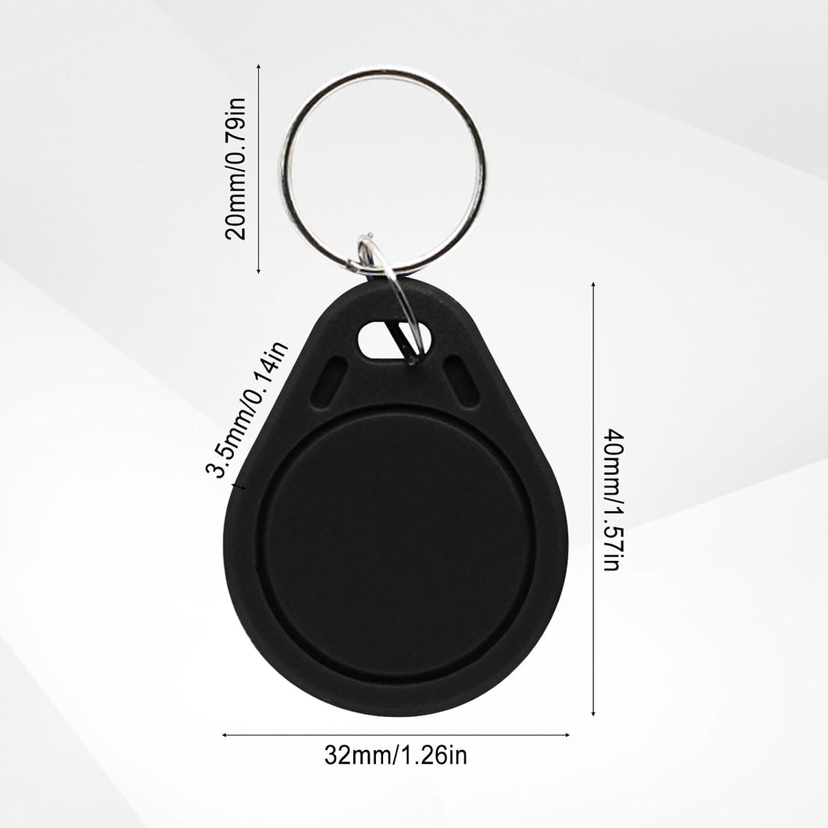 rfid key fobs 125khz 50 pcs, t5577 proximity, view 9