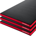 ONREVA Tool Box Foam Organizer 40x20x1 inch 3Pack, Kaizen Sheets for Pro Tool Control, Custom Tool Shadow Inserts for Cases & Drawers, High Density Polyethylene Foam, Black with Red
