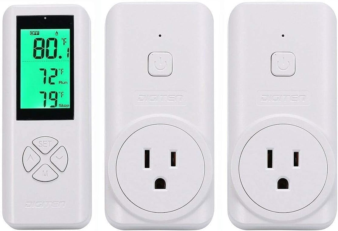 SENSTREE DIGITEN Wireless Temperature Controller, Remote Control Detect Temp