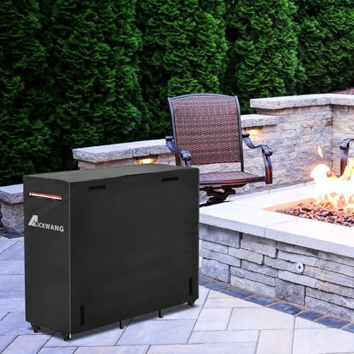 Outdoor Waterproof 5ft Firewood Rack Cover with Zipper