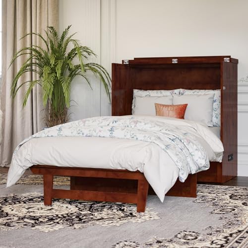AFI, Northfield Murphy Bed Chest Twin XL with 6" Mattress, Walnut
