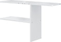 YITAHOME 30 Cuft Metal Storage Shed Shelf, Space-Saving Waterproof Shelf for Horizontal Storage Sheds,Waterproof for Garden, Patio, Garage, Easy Assembly,45.6" L X 13.2" W X 29.2" H, White