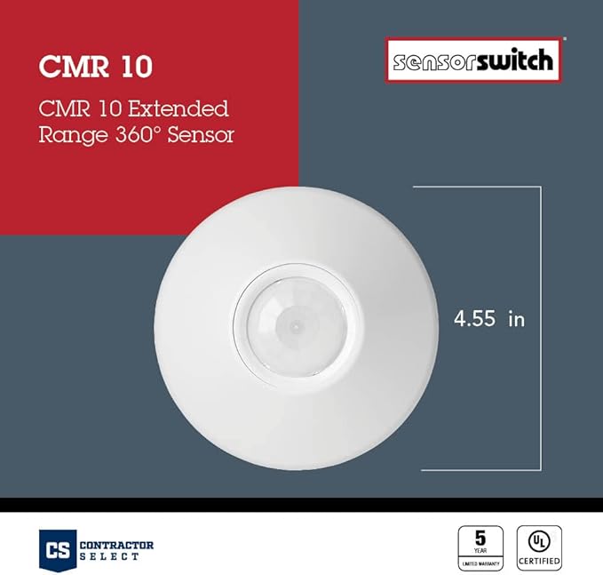 Sensor Switch CMR 10 Contractor Select Extended Range Passive Infrared Ceiling